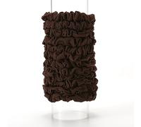 LONEEDY Confezione da 12 elastici per capelli in raso, grandi, elastici per coda di cavallo, per donne e ragazze, capelli spessi, più morbidi della seta (marrone)