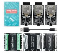 LONELY BINARY Kit ESP32 Gold Edition WiFi Bluetooth Dual-Core MCU con schede breakout (scheda di espansione a vite/senza vite) Tutorial -Kit di prototipazione ESP32 di tipo C compatibile con Arduino