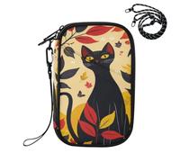 Lonely Cat Pattern RFID blocco passaporto famiglia titolare, impermeabile viaggio portadocumenti portafoglio per donne uomini, porta carte di credito essenziali da viaggio