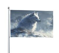 Lonely Fox - Bandiera double face, 1,2 x 1,8 m, resistente, per esterni e giardino, perfetta per camera da letto e giardino