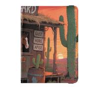 Lonely Guitar Western Cowboy Porta passaporto in pelle per viaggi famiglia per viaggio Custodia vaccino Protector Cover Porta passaporto per gli uomini Impermeabile