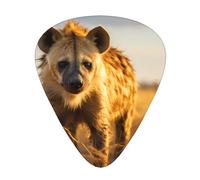 Lonely Hyena - Plettri per chitarra di dimensioni sottili, medie e spesse, set da 12 pezzi, adatti per chitarra elettrica e vari strumenti