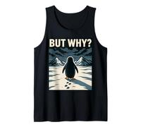 Lonely Penguin Solitude Wanderer Design per pensatori Profondi Canotta