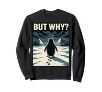 Lonely Penguin Solitude Wanderer Design per pensatori Profondi Felpa