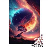 Lonely Tree Puzzle Cosmico Luna 1000 Pezzi Carta Riciclata Per Adulti E Oltre I 12 Anni Puzzle Gioco Educativo Per Rilassarsi Ottima Idea Regalo 38x26cm/1000pcs
