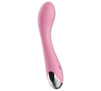 Vibratore ricaricabile per punto G "Lonely" in silicone vellutato (rosa)