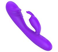 Lonely - vibratore punto G con stimolatore clitorideo ricaricabile - viola