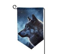 Lonely Wolf - Bandiere da giardino verticali su entrambi i lati, 30,5 x 45,7 cm, bandiera stagionale primaverile estate per vacanze, fattoria, cortile, decorazione da appendere all'aperto, taglia