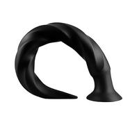 Long Anal Plug With Strong Suction Cup Female Masturbator Prostate Massager Sex Products Sex Toy For Couple Sex Shop Butt Plug18(Black M)