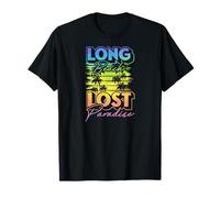Long Beach Lost Paradise California Palma Retro Maglietta