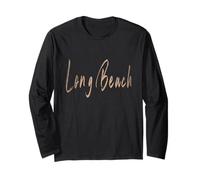 Long Beach New York Vintage design elegante Maglia a Manica