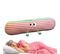 Long Body Pillow, Striped Hug Pillow, Soft Snuggle Pillow, Comfortable Side Sleeper Pillow, 35.43in Body Pillow, Removable Pillow Cover, Lumbar Cushion Pillow, Leg Back Support Pillow