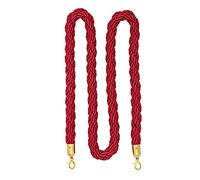 Long Braided Hemp Rope for Movie Theaters/Exhibition/Ticket Offices,Crowd Control Rope, Indoor & Outdoor Queue Divider(Red,0.5m/1.64ft)
