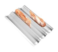 Long Bread Baking Plate 3 Waves Non Stick Baking Tray