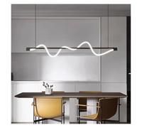 Long Chandelier Lamp For Dining Room Living Room Kitchen Table Office Pendant Light Silicone Sconces Black Copper LED