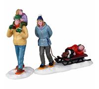 Long Day Snowshoeing set of 2 Vail Village Lemax Cod 22148