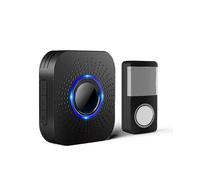 Long-distance Wireless Doorbell Smart Waterproof Remote Doorbell Home Black