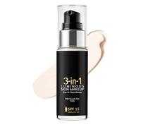 Long Foundation Cream - Wear Liquid Concealer, Lightweight Full Coverage Makeup Base for Smooth Even Skin Tone Natural Finish Formula for Daily Women Lady Girlfriend Mother Female Beauty 1.18inches