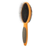 Long Hair Dog Brush, 2-In-1 Pin & Bristle Grooming Comb, Professional Tool, Portable Pet Shedding Brush For Dogs, Cats, Rabbits, 9.06x2.44x2.2 Inches
