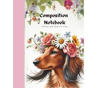 Long-Haired Dachshund Composition Notebook: wide ruled