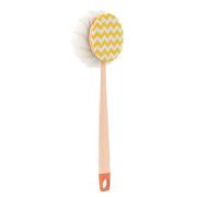 Long Handle Body Scrubber - Double Sided Loofah, 15 in Extended Reach Cleaner, in PVC da bagno Brush, con morbida rete | For Adults Elderly Back Arm Leg Washing Cleaning Bath