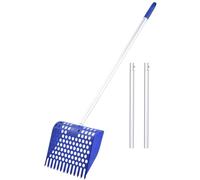 Long Handle Detachable Shovel For Stall Farm Animals Poultry Litter Cleaning Sand Sifting | Cook Scooper For Poop | Poultry Litter Cleaning Tool Sand Sifting | Chicken Coop Rake Waste Sifter |