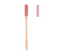 Long Handle Soft Glue Toe Cleaning Brush, Toe Gap Cleaning Brush, Foot Scrubber in Shower, Long Handle Foot Washer. (1pc+pink)