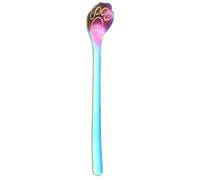 Long Handle Spoons For Stirring, Long Handled Ice Tea Spoon, Cat Claw Long Handle Coffee Spoons, Coffee Spoon, Ice Cream Spoon, Rustproof Portable Teaspoon, Cute Mixing Spoons For Travel, Party