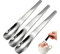 Long-Handle Stainless Steel Dessert Spoon, Extended Premium 316L Ergonomic Ice Cream Spoons, Narrow Deep Spoon for Coffees,Dumpling Filling,Daily Dining,Yogurt