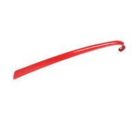Long Handled Shoe Horn - Adjustable length shoe helper, ergonomic footwear aid stick | extra reach boot putting tool, easy slip-on dressing solution, comfort support for seniors adults teens, rosso