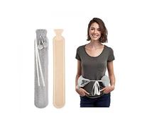 Long Hot Water Bottle Rubber Hot Water Bottle with Super Soft Plush Cover(1Pcs, Multicolour)