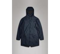 Rains - Giacca impermeabile lunga - Long Jacket W3 Navy per Uomo - Taglia S - Blu navy
