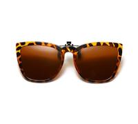 Long Keeper Clip Occhiali da Sole Donna Occhi di Gatto Occhiali da Sole Polarizzati Lenti da Sole Sovrapponibili a Occhiali da Vista per Guida Pesca, 52MM