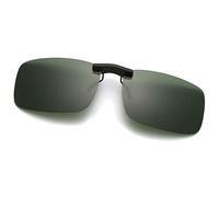 Long Keeper Clip Occhiali da Sole Polarizzati per Uomo Donna, Clip per Occhiali Senza Montatura Rettangolari Lenti da Sole Sovrapponibili a Occhiali da Vista