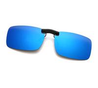 Long Keeper Clip Occhiali da Sole Polarizzati per Uomo Donna, Clip per Occhiali Senza Montatura Rettangolari Lenti da Sole Sovrapponibili a Occhiali da Vista