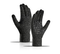 Long Keeper Guanti Invernali Uomo Donna - Guanti Touch Screen Termici a Maglia Elastica Guanti Guida Caldi Antivento Antiscivolo per Ciclismo Corsa Sportivi