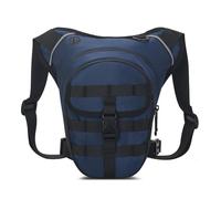 Long Keeper Marsupio Gamba Moto - Borsa Gamba Impermeabile Borsa Tattica da Cintura Marsupio Cosciale Laterale Multitasche per Moto Ciclismo Escursionismo Outdoor (Blu Navy)