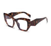 Long Keeper Occhiali Anti Luce Blu Occhi di Gatto per Donne Uomo Occhiali Computer Luce Blu Blocco Grande Occhiali Anti Fatica per PC TV Tablet (Leopard)