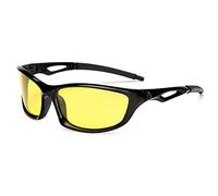 Long Keeper Occhiali da Guida Visione Notturna Occhiali da moto da Uomo Donna Lenti Gialli Protezione UV per Moto Corsa Pesca Guida