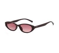 Long Keeper Occhiali da sole ovali retrò da donna alla moda piccoli occhiali da sole stretti anni '90 occhiali da sole vintage tartaruga sottile ovale occhiali da sole Cat Eye Shades UV400, Vinci