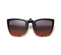 Long Keeper Occhiali da sole polarizzati con clip per donne Occhiali da sole a forma di occhio di gatto con clip su occhiali da sole anti riflesso Clip-on Occhiali da sole non ribaltabili UV400