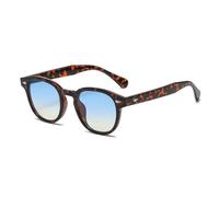 Long Keeper Occhiali da Sole Rotondi da Uomo Donna Occhiali Vintage Rotondi Piccoli Occhiali Johnny Depp Stile Unisex Lenti Ovale Tondi UV400 Protezione
