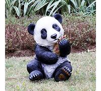 LONG-L Giardino Gigante Panda Statua,All'aperto Orso Bianco-Nero Animali Decorazioni,Tesoro Nazionale Cinese Vita Selvaggia,Impermeabile,Brother