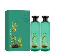 Long-Lasting Botanical Essential Oil Hair Dye, Mild Formula Long Lasting Hair Dye Set, for Gray Hair Coverage,Coloring, Cleansing,Conditioning,for all Hair Types(Dark Brown)