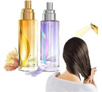 Long-Lasting Lightweight Hair Soft Essential Oil Spray,Fluffy Volumizing Hair Spray,Protein Smoothing Cream,Hair Oil Mist For Split Ends,Smooth Frizz and Add Shine (Mix)