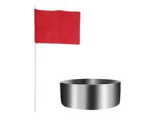Long-lasting Use: Our golf hole cup showcases stainless st