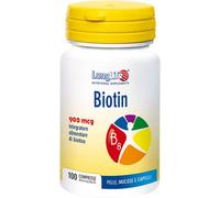 Longlife Biotin 900 Mcg Integratore Alimentare, 100 Compresse