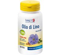 LongLife® Olio di Lino Bio | titolato al 57% in acido alfa-linolenico | Integrità cellulare | Supporto al metabolismo lipidico | 50 perle | Senza glutine e doping free