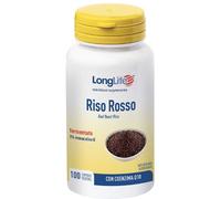 LongLife® Riso Rosso | Fermentato e titolato al 3% in monacoline | Con CoEn Q10 | Benessere cardiaco | Oltre 3 mesi di trattamento | Vegano e senza glutine