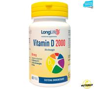 Long Life Vitamin D 2000 - 60 perle Pelle, denti e ossa